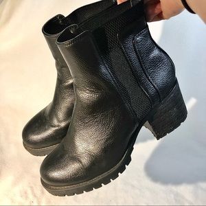 Chunky Heeled Ankle Boots